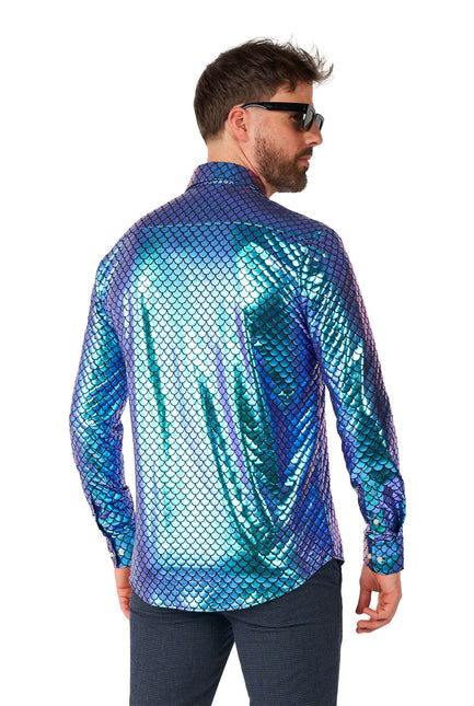 Mermaid Disco Shirt Men <tc>OppoSuits</tc>