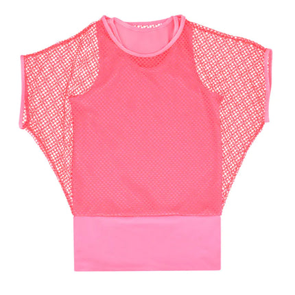 Fishnet Shirt Pink Ladies M-L | 40-46