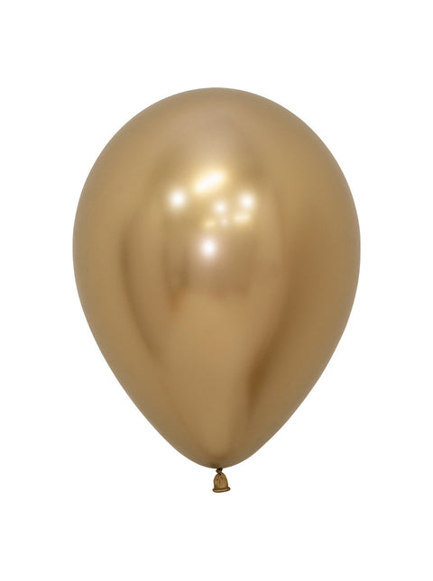 Balloner Reflex Gold 23cm 80stk