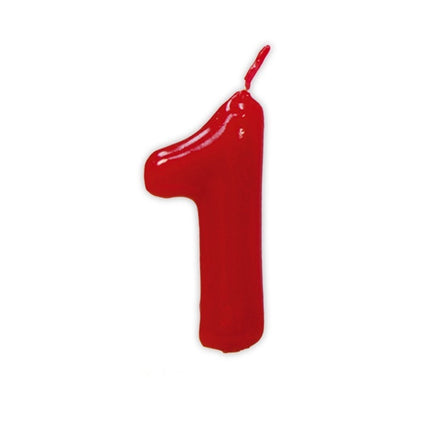 Rødt stearinlys 1 år 5,5 cm