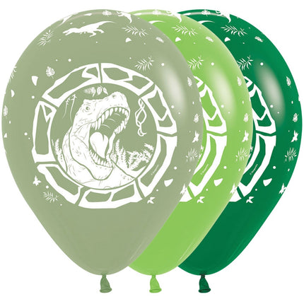 Balloner Dinosaur T Rex Mix 30cm 25stk