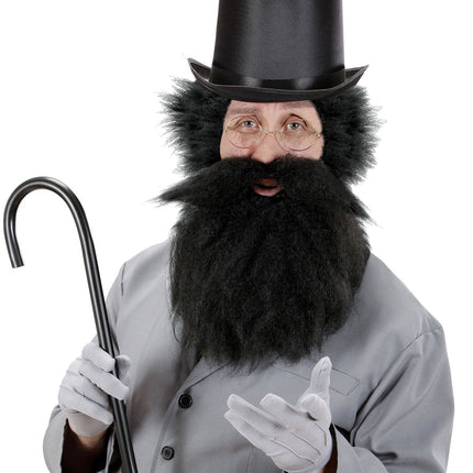 Caveman falsk skæg sort