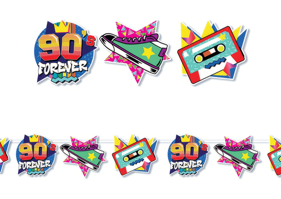 90'ernes guirlande 3m