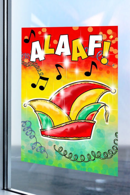 Raamsticker Alaaf 25cm