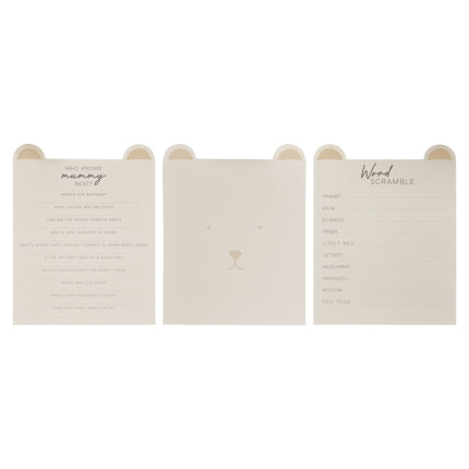 Baby Shower kortspil Teddy 20stk