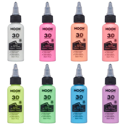 Moon Glow Glow in the Dark stofmaling lilla 30 ml