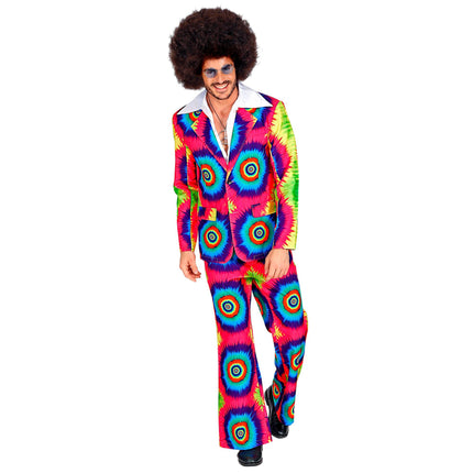Disco 70S Kostume Farvede mænd Groovy