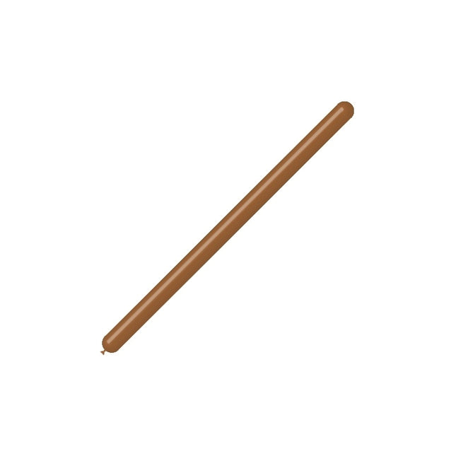 Bruine Modelleerballonnen 5cm 150cm 50st