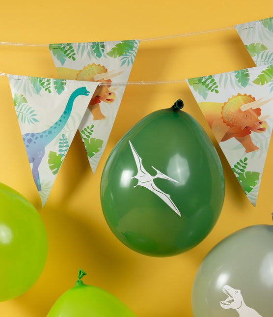 Dino-balloner 30 cm 8 stk