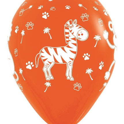 Balloner Jungle Animals Fashion Mix 30cm 25stk