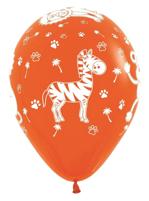Balloner Jungle Animals Fashion Mix 30cm 25stk