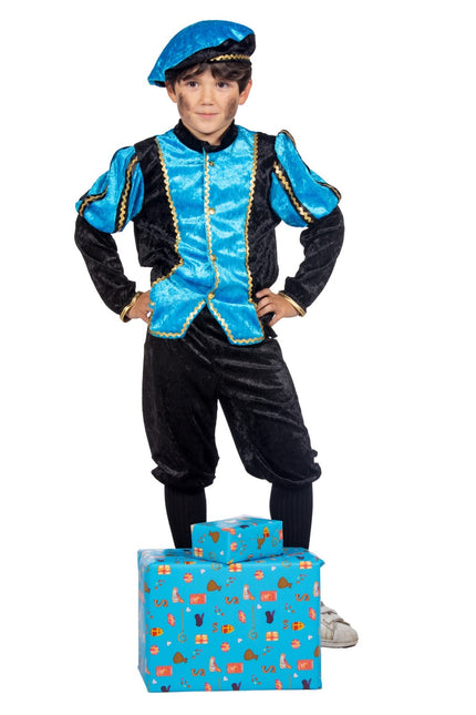 Pietenpak Kind Lyseblå/Sort Luxe