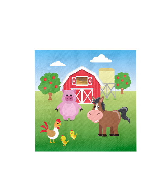 Boerderij Servetten 33cm 16st