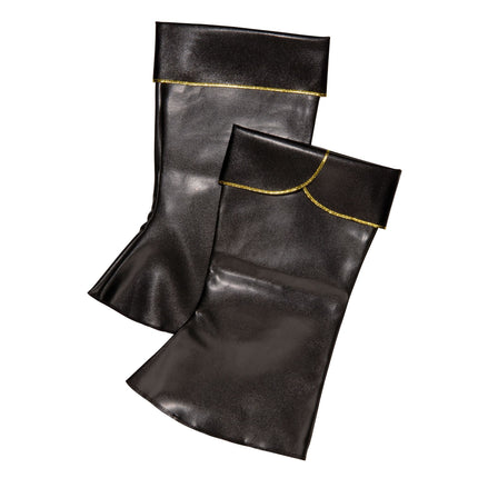 Sorte benkapper Guldkant