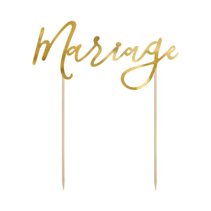 Topper til bryllupskage Mariage 22,5 cm