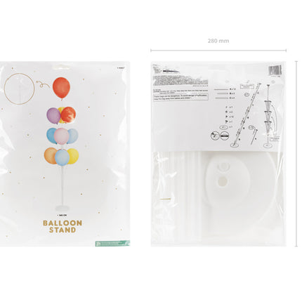 Hvid ballonstander 1,6 m