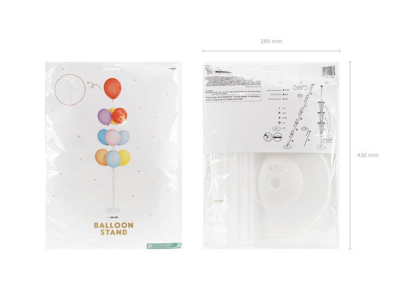 Witte Ballonnenstandaard 1,6m