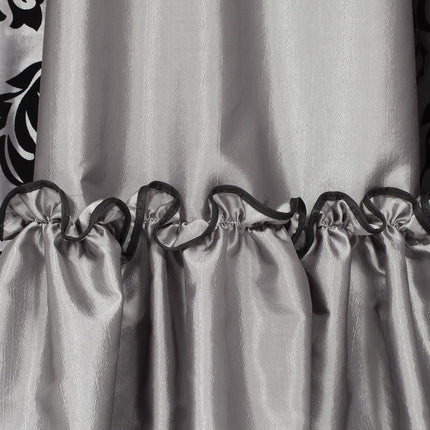 Markiezin Jurk Grijs Zwart Dames