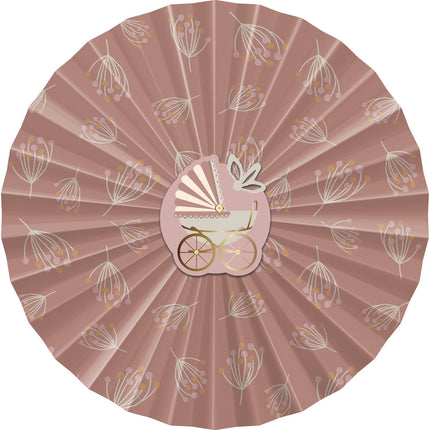 Fødselspapirvifter Babygirl 3 stk