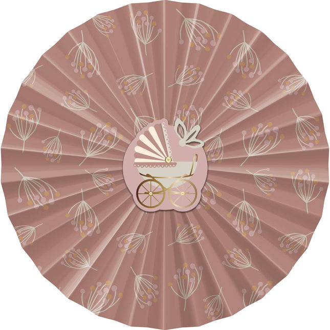 Fødselspapirvifter Babygirl 3 stk