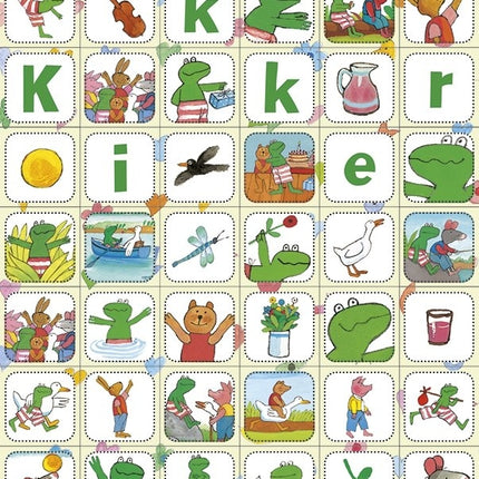 Frø og venner klistermærker små