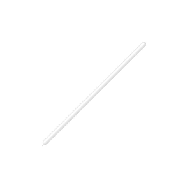 Hvide modelleringsballoner 2,5 cm 150 cm 100 stk