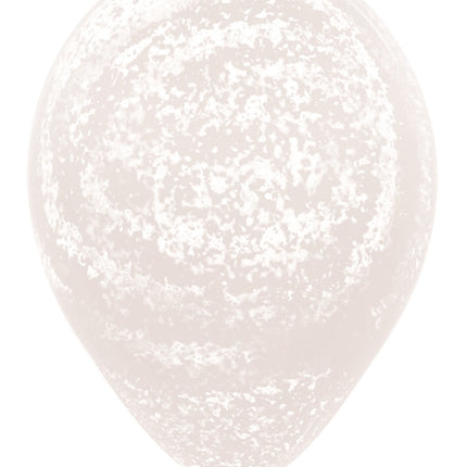 Balloner Graffiti Hvid Krystalklar 30cm 25stk