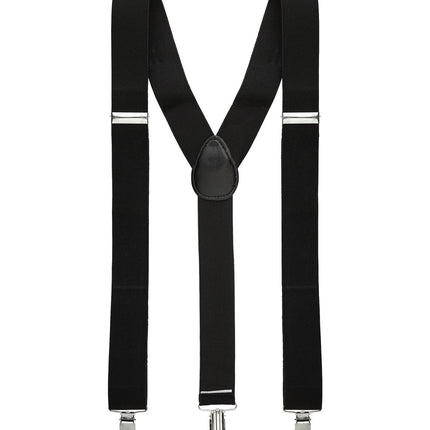 Sorte, sølvfarvede seler