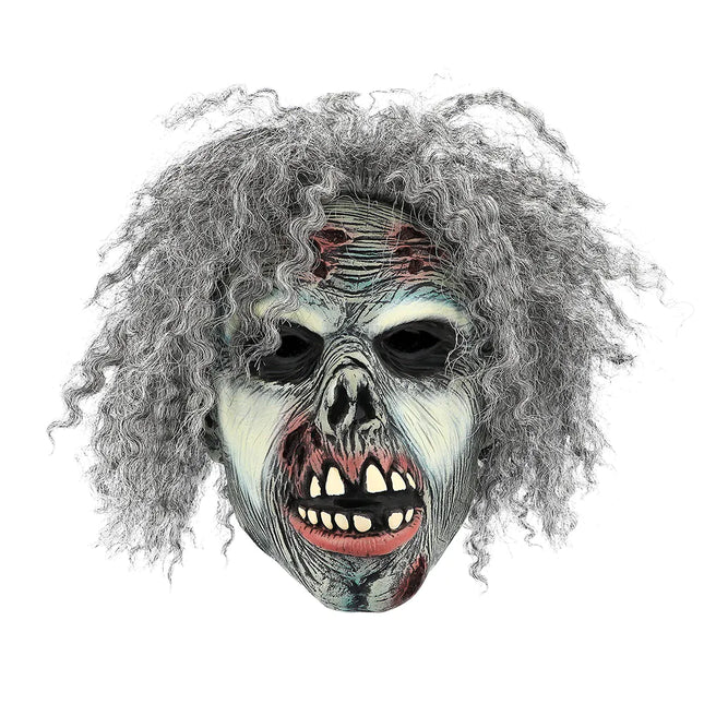 Halloween-maske grå zombie