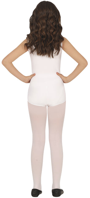 Hvid pigetrøje uden ærmer