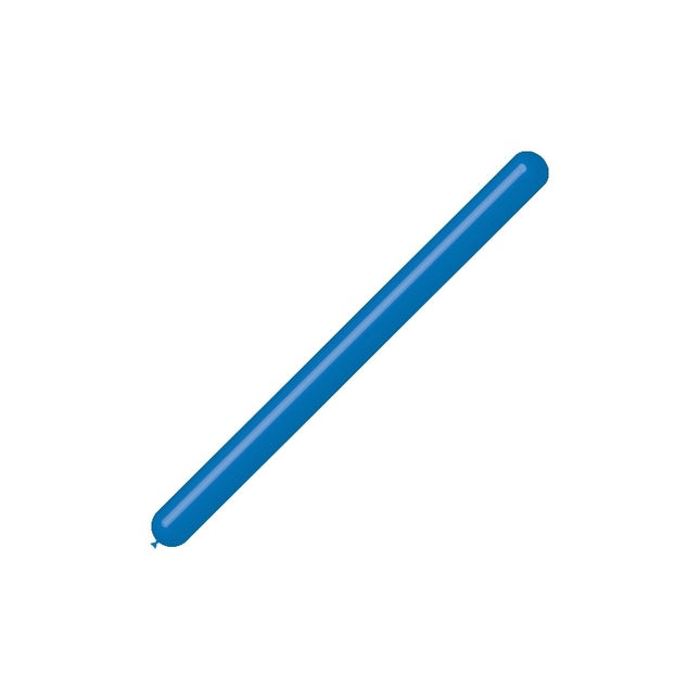 Blå modelleringsballoner 7,5 cm 150 cm 100 stk