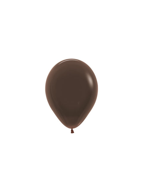 Ballonnen Chocolate Brown 12cm 50st