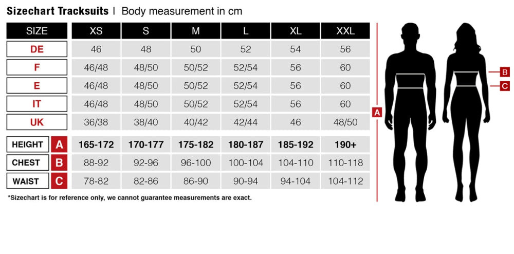 Guld træningsdragt fejl
