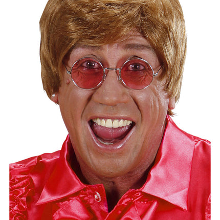 Røde hippie-briller