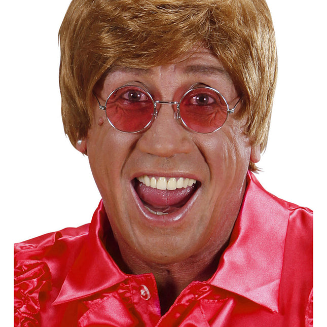 Røde hippie-briller