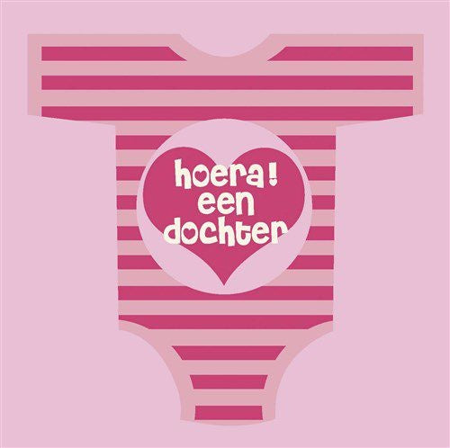 Fødselsservietter Datter 33cm 18stk