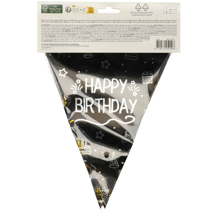 Happy Birthday-guirlande 4m