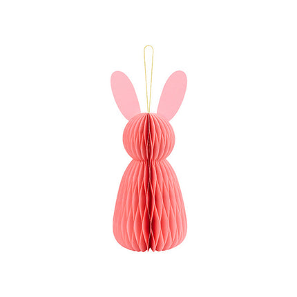 Pink Honeycomb Rabbit 30 cm