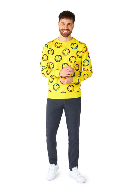 Smiley Smudge Sweater Men <tc>OppoSuits</tc>