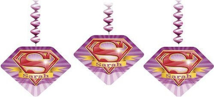 Sarah hængende dekoration lilla 3 stk