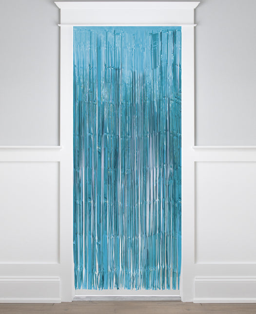 Blåt dørforhæng 2m