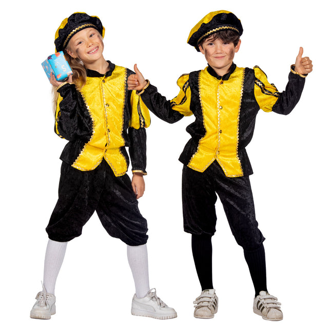 Pietenpak Kind Gul/Sort Luxe