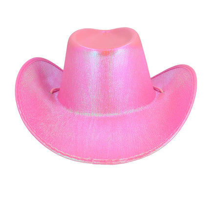 Cowboyhat lyserød perle