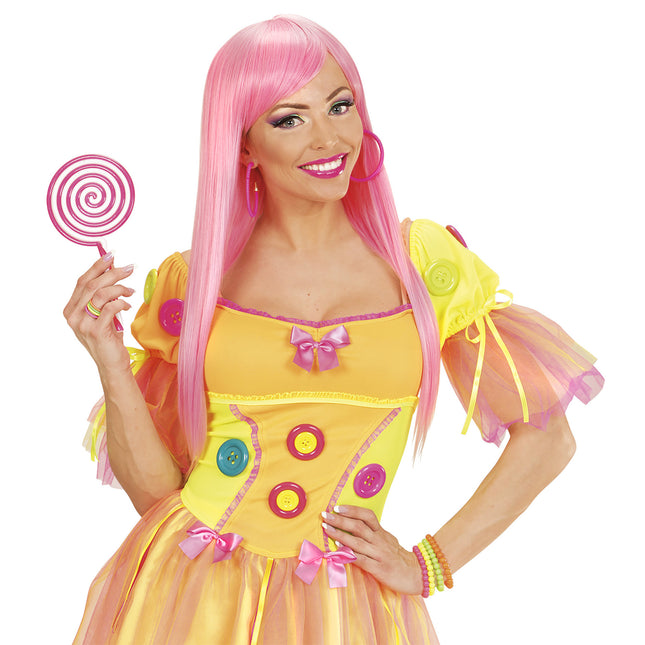 Neonpink øreringe Ringe