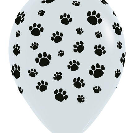 Balloner Paws White 30cm 25stk