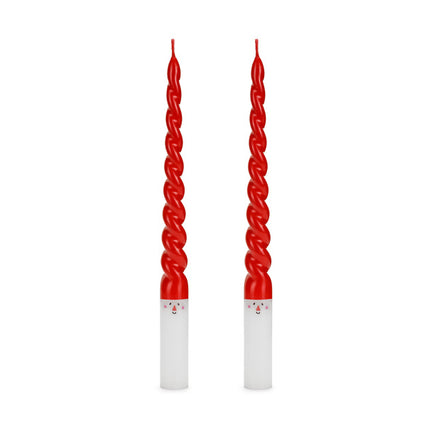 Stearinlys julemand 25cm 2stk