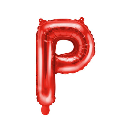 Folieballon bogstav P rød tom 35 cm
