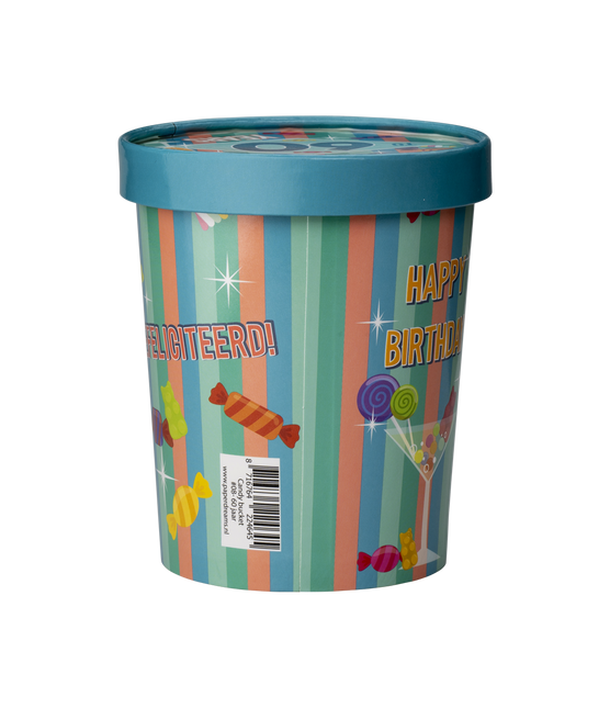 Gekleurde Snoepbakje 60 Jaar 12cm