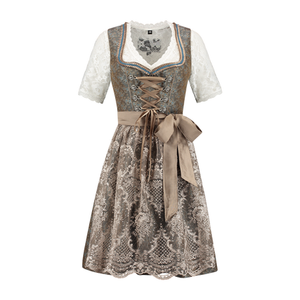 Grøn Dirndl-kjole Oktoberfest Ladies Jaquard