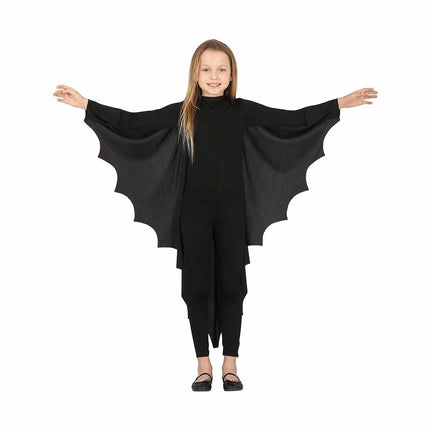Sort halloweenkostume flagermus barn